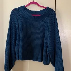 3/$25🔸AE Blue Drapey Sweater